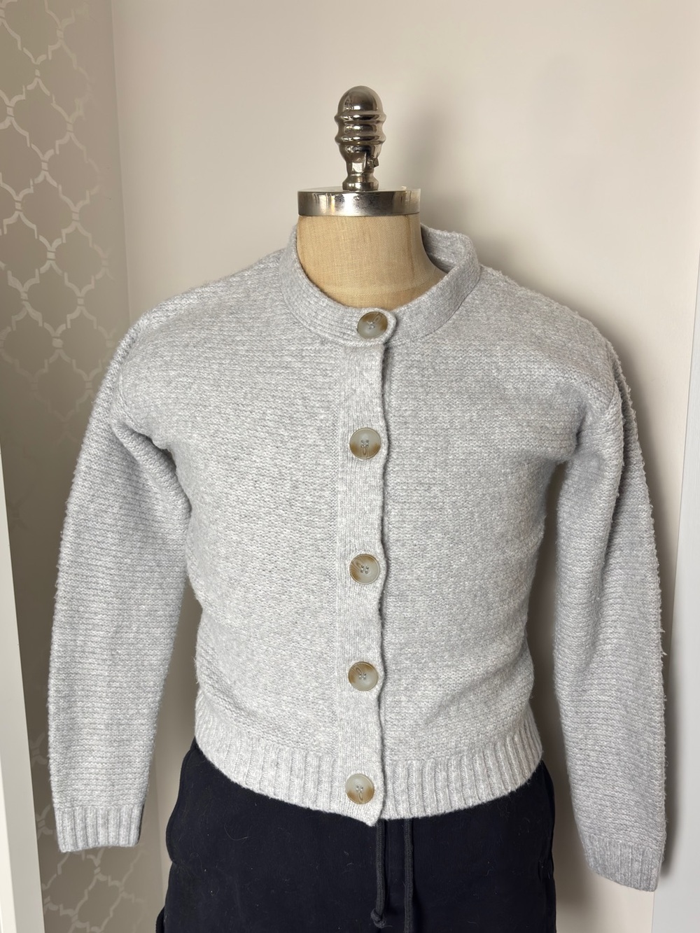 Truth by republic grey button up cardigan